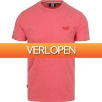 Suitableshop: Superdry Classic T-shirt Melange roze