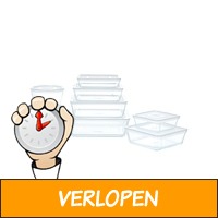 Pyrex Cook & Freeze glazen set van 8 ovenschalen