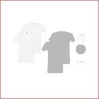 4 x Alan Red Basic T-shirt