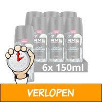 6 x Axe deodorant bodyspray Aqua Bergamot