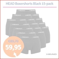 Dagaanbieding Head boxershorts black 15-..