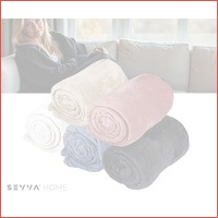 2 x Sevva Home XXL flanel fleece deken