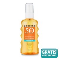 3 x Biodermal zonnespray transparant SPF..