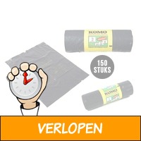 150 Komo Vuilniszakken - Trekband 60 liter