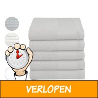 5-pack Logo Star handdoeken - 5 kleuren - Maat 50 x 100..