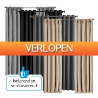 Actie.deals: Verduisterende isolerende gordijnen