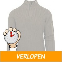 Suitable Half Zip Trui Noord Donkergroen