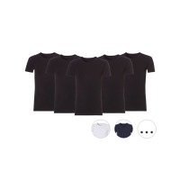 5x Ten Cate Bamboo Basic Heren T-Shirt |..