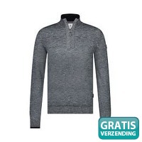 State Of Art Half Zip Trui Indigo