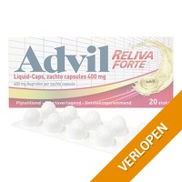 20 x Advil Reliva Forte Liquid-Caps 400