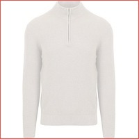 Suitable Structure Half Zip Trui Taupe