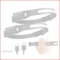 2 x Sevva oplaadbare hoofdlamp