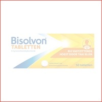 50 x Bisolvon tabletten bij Vastzittende..