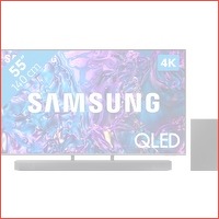 Samsung QLED 4 K 55Q74D (2024) + Soundba..