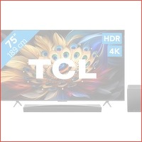 TCL QLED 75C61B (2024) + soundbar