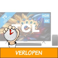 TCL QLED 75C61B (2024) + soundbar