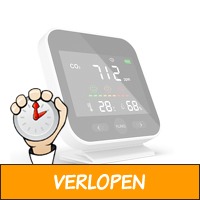 FlinQ CO2 Meter - Luchtkwaliteitmeter - CO2 Meter Binne..