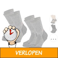 4 paar Comfort Essentials thermische wandelsokken