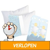 2 x aanpasbaar kussen Memory Foam