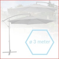 Kantelbare XXL zweefparasol