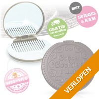 Grappige cookie spiegel en kam