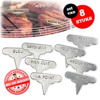 Bekijk de deal van voorHEM.nl: Set van 8 handige Meat Markers