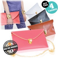 Bekijk de deal van voorHAAR.nl: Set van 4 hippe clutches