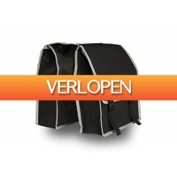 DealDonkey.com 3: Spaceflight Dubbele Fietstas a zwart/Grijs - 26 L
