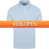 Suitableshop: King Essentials The James Poloshirt Lichtblauw