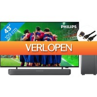 Coolblue.nl 3: Philips 43PUS8309 - Ambilight (2024) + Soundbar + Hdmi kabel