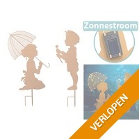 HI Jongen en Meisje met Solar LED Verlichting