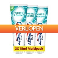 Plein.nl: 36 x Aquafresh tandpasta White & Shine