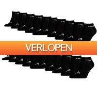 1dagactie.nl: Head Sokken Sneaker 20-pack zwart