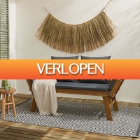 GeheimeDeals.nl: Houten Tuinbank met Ligfunctie