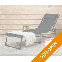 Tuin lounge ligbed met voering en kussen
