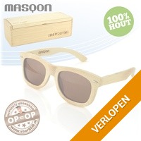 Masqon houten zonnebril