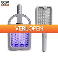 GeheimeDeals.nl: 2-in-1 Muggenvanger Lamp  Handzaam Racket en Stationair Te Gebruiken