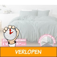 100% katoenen Mousseline dekbedbedovertrekset