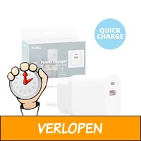 FlinQ UBS C Adapter oplader - 18W