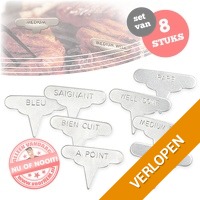 Set van 8 handige Meat Markers