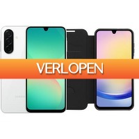 Coolblue.nl 1: Samsung Galaxy A26 128GB wit 5 G + BlueBuilt Book Case zwart