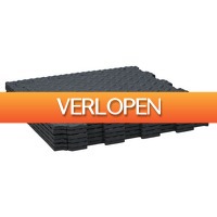 DealDonkey.com: 6 Black+Decker Vloermatten - 40 x 40 x 1 cm - Vloerbescherming