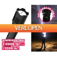 Voordeelvanger.nl: SEVVA oplaadbare militaire zaklamp