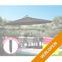 Luxe XXL zweefparasol 3 meter