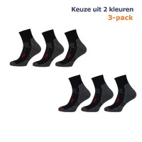 Bekijk de deal van 1dagactie.nl: STAPP Wandelsokken Techno Boston All Season Quarter 3-pack - Keuze uit 2 kleuren