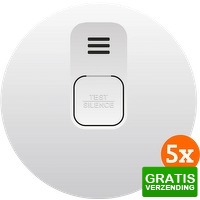 Bekijk de deal van Coolblue.nl 3: 5 x Elro Blue Line CBFS58 R koppelbare rookmelder