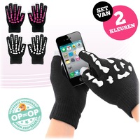Bekijk de deal van voorHAAR.nl: 2 paar touchscreen handschoenen