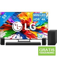 LG QNED93 EVO 4 K (2025) en soundbar