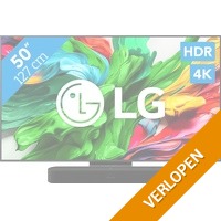 LG QNED86 EVO 4 K (2025) en soundbar