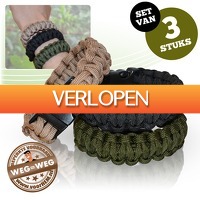 voorHEM.nl: 3 parachute koord armbanden